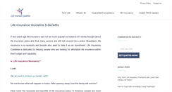 Desktop Screenshot of lifeinsuranceguideline.com
